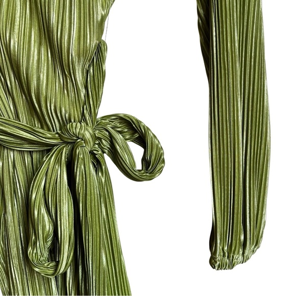 Princess Polly Walton Mini Dress Green in Size 6 - Picture 6 of 10